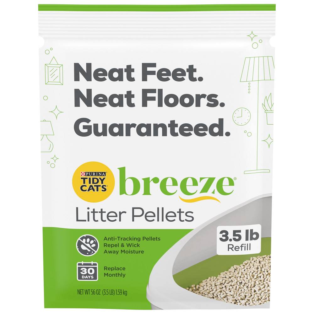 Purina® Tidy Cats® Breeze  Cat Litter Pellets Refills - Low Tracking (Color: White, Size: 3.5 Lb)