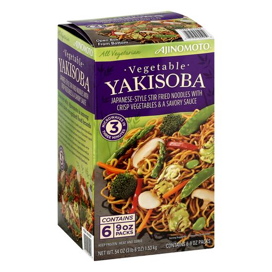Ajinomoto Vegetable Yakisoba (6 x 9 oz)
