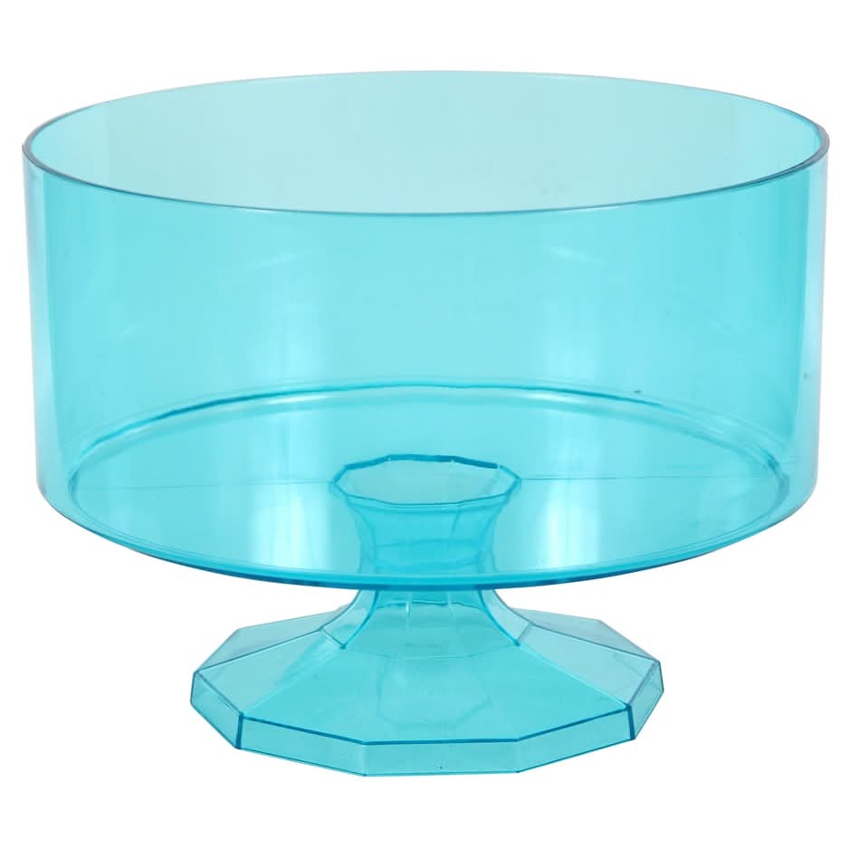 Round Plastic Trifles, 4.5x6 in, Light Blue