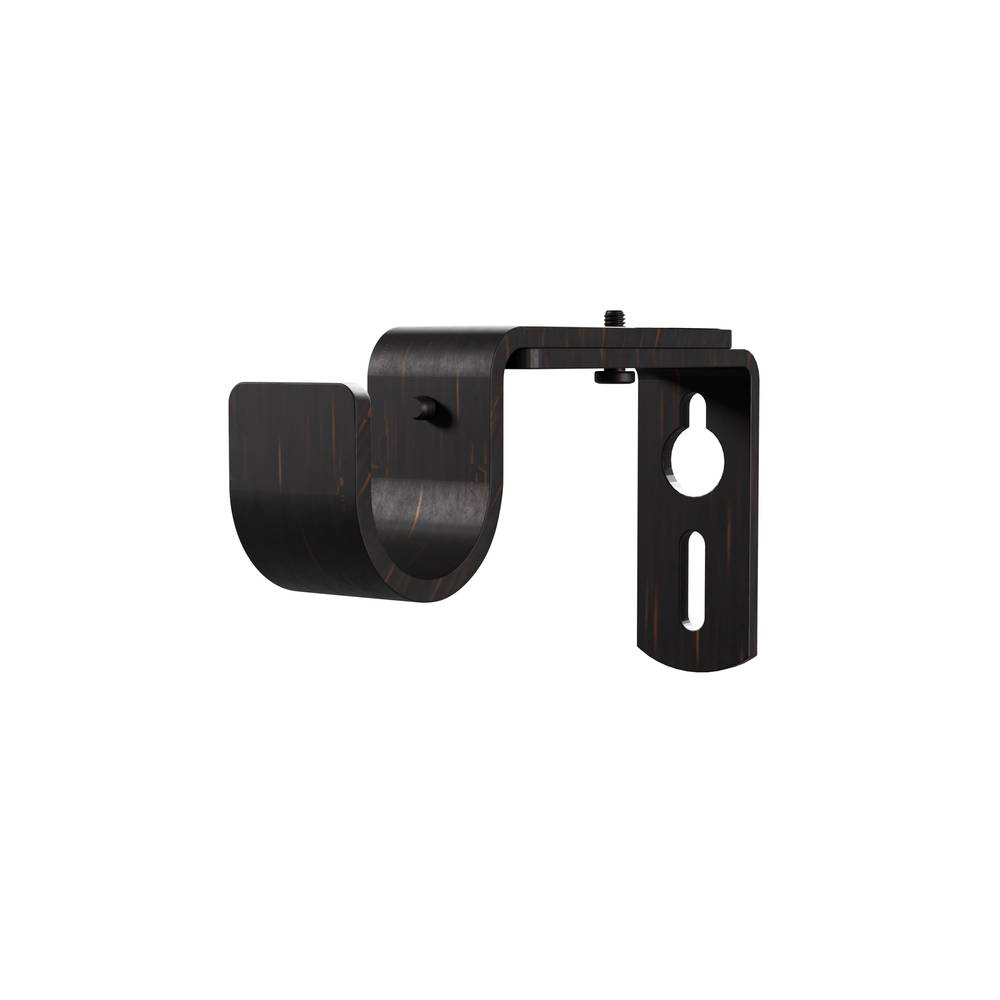 Style Selections Oil-Rubbed Bronze Steel Single Curtain Rod Bracket | FSI1505 ORBZ