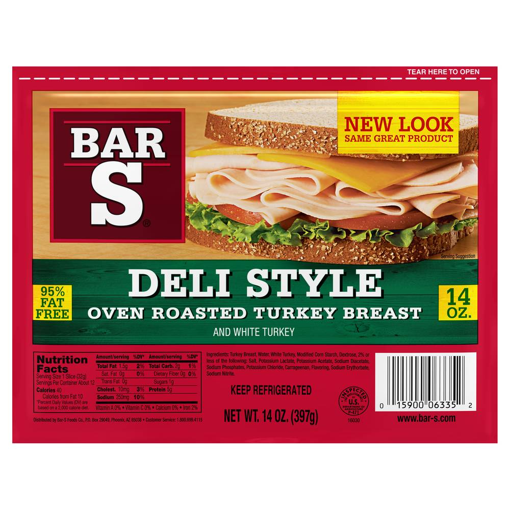 Bar-S Oven Roasted Turkey Breast (14 oz)