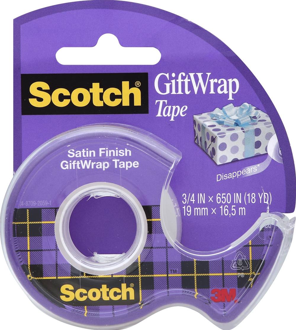 Scotch Satin Finish Giftwrap Tape