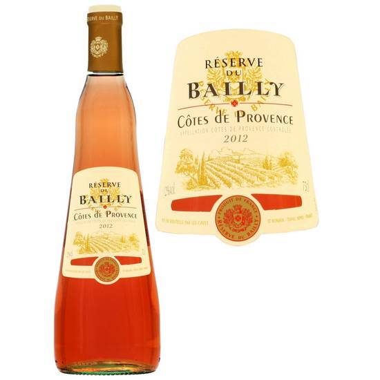 Réserve du Bailly - Vin rosé côtes de Provence domestique 2012 (750 ml)