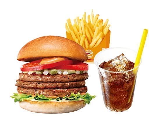 【セット】トリプル絶品ビーフバーガーTriple ZEPPIN（Supreme）Beef Burger Set