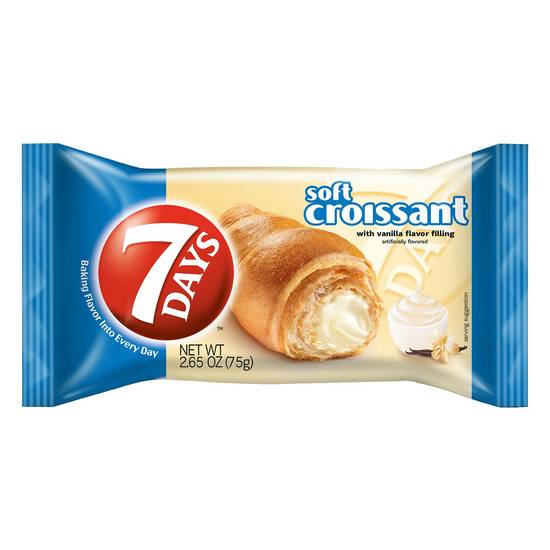 7Days Croissant with Vanilla Flavor Filling 2.65oz