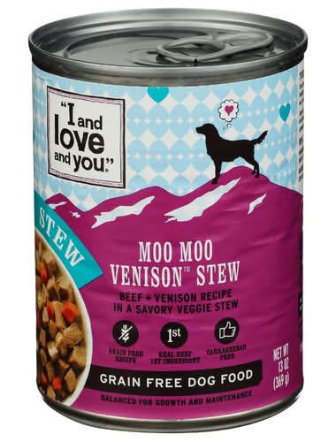 I And Love And You Moo Venison Stew Can Dog Food