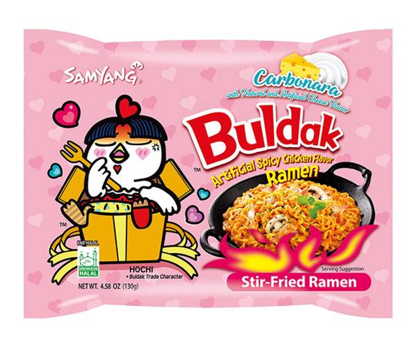 Samyang Chicken, Buldak Carbonara Ramen Noodles (130g)