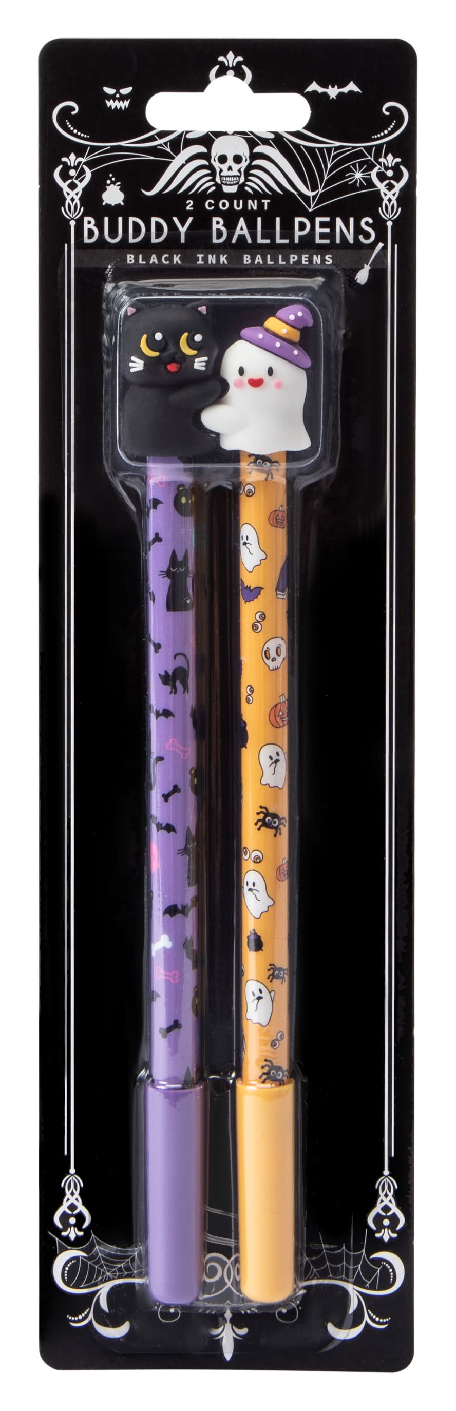 Buddy Ballpens 2-Count Ghost and Cat