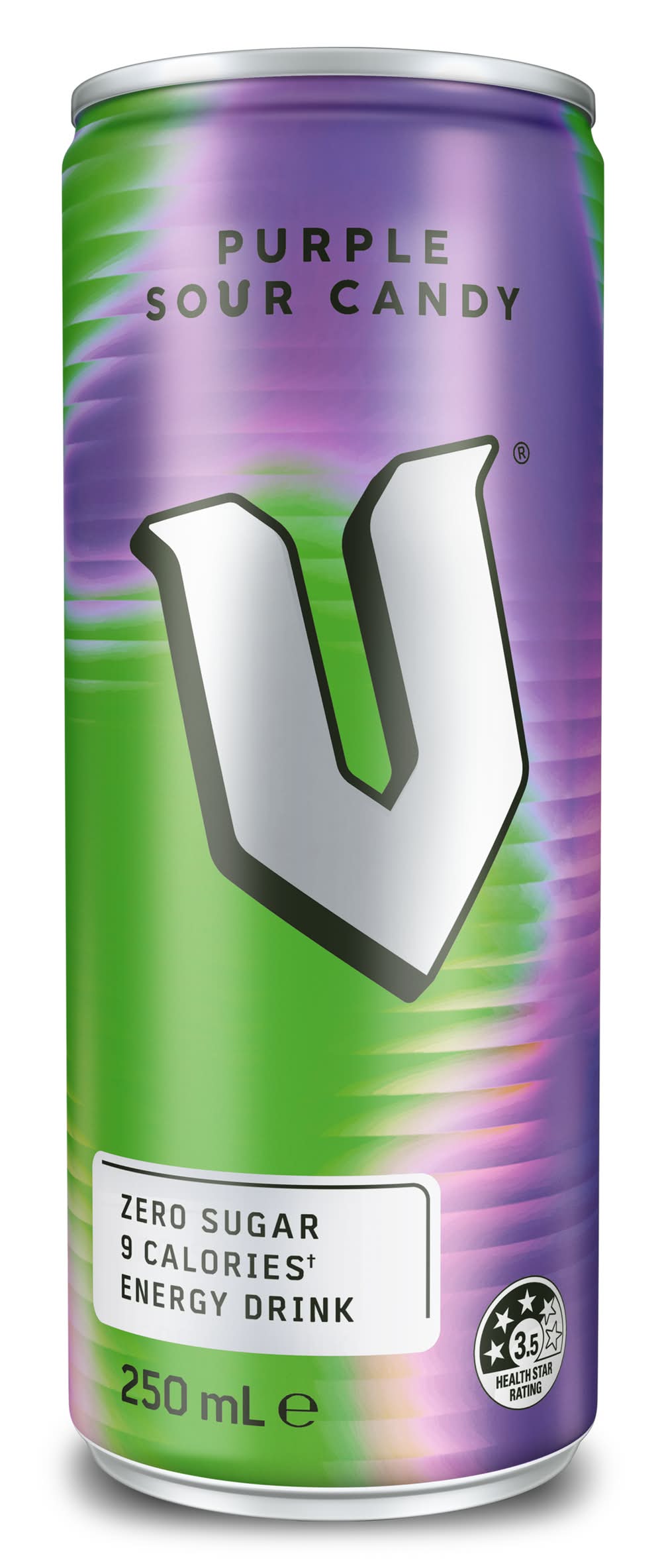V Zero Sugar Energy Drink, Purple Sour Candy (250mL)