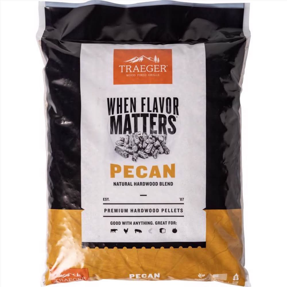 Traeger Premium All Natural Pecan Hardwood Pellets 20 Lb