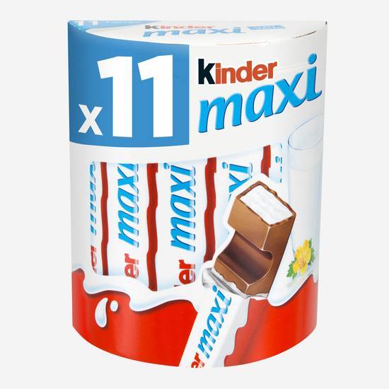 Kinder maxi chocolat au lait avec fourrage au lait (11 pcs)