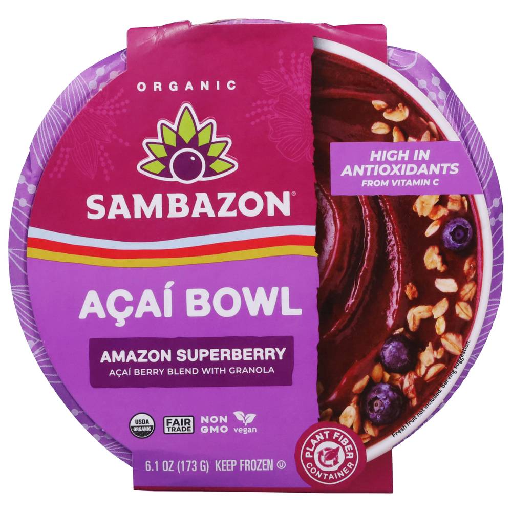 Sambazon Organic Acai Bowl, Amazon Superberry (6.1 oz)