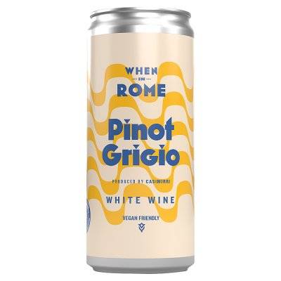 When in Rome Pinot Grigio Italian White Wine Can (187ml)