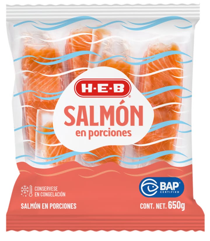 H-E-B · Salmón en porciones (650 g)