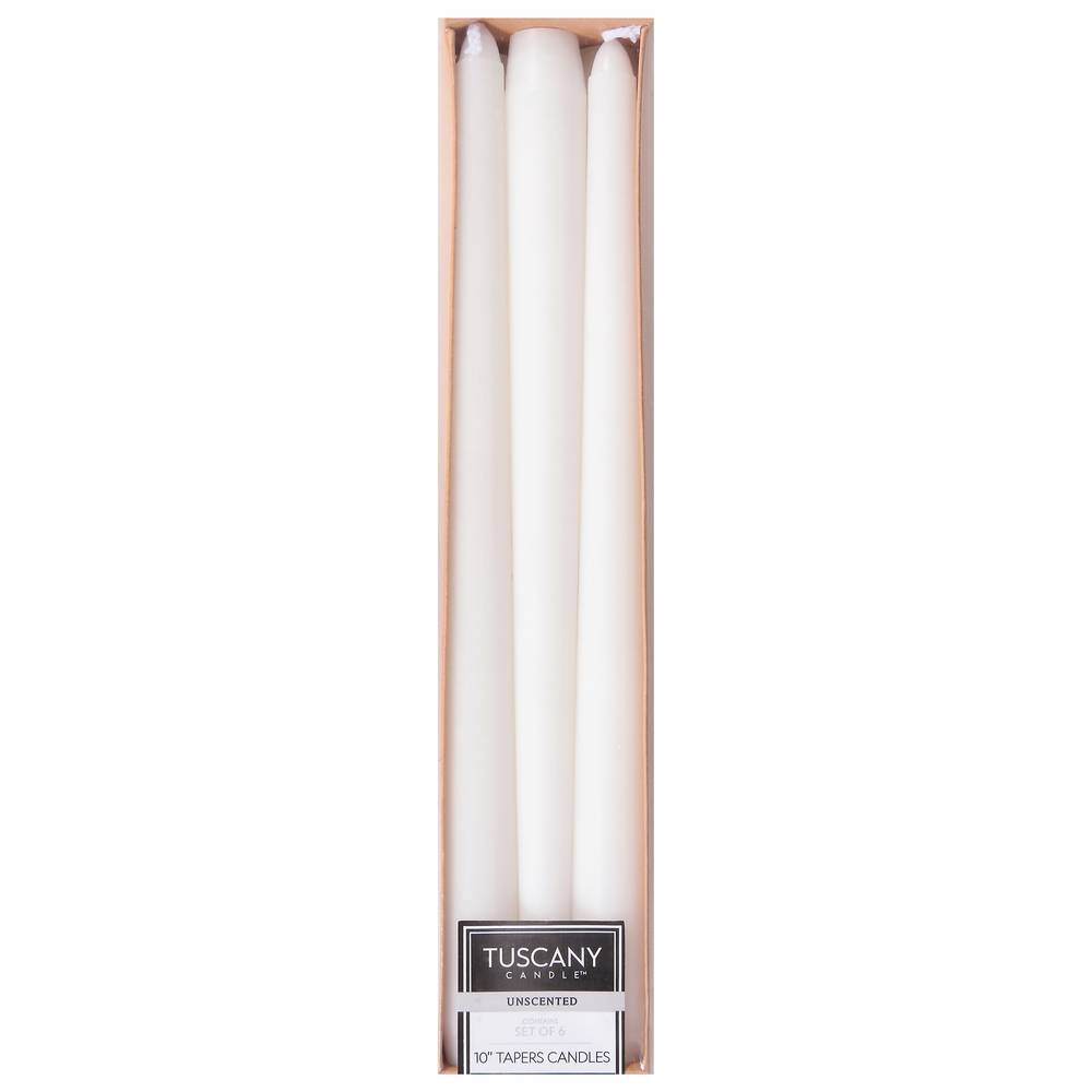 Tuscany Candle 10 Inches Unscented Tapers Candles (0.77 lbs)