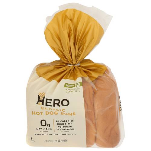 Hero Bread Classic Hot Dog Buns 8 Pack