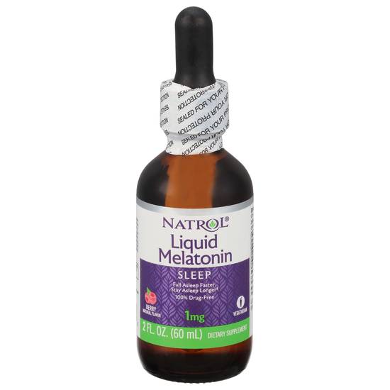 Natrol Berry Sleep 1 mg Liquid Melatonin Dietary Supplement