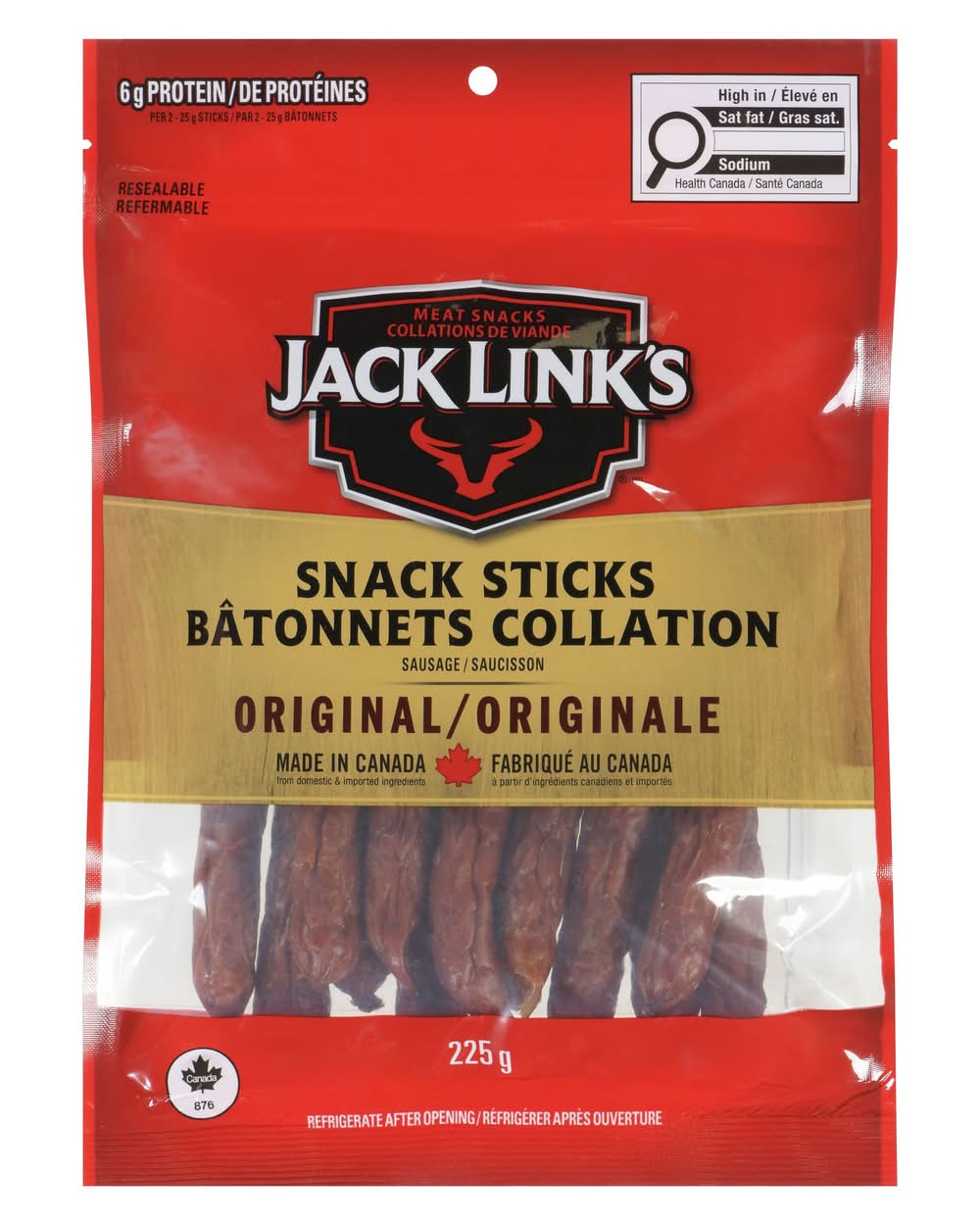 Jack Link's Smokehouse Snacksticks Original (225 g)