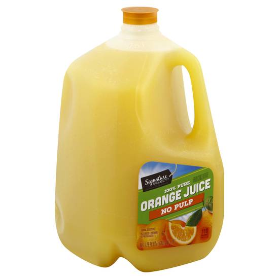 Signature Select Pure Orange Juice No Pulp (128 fl oz)