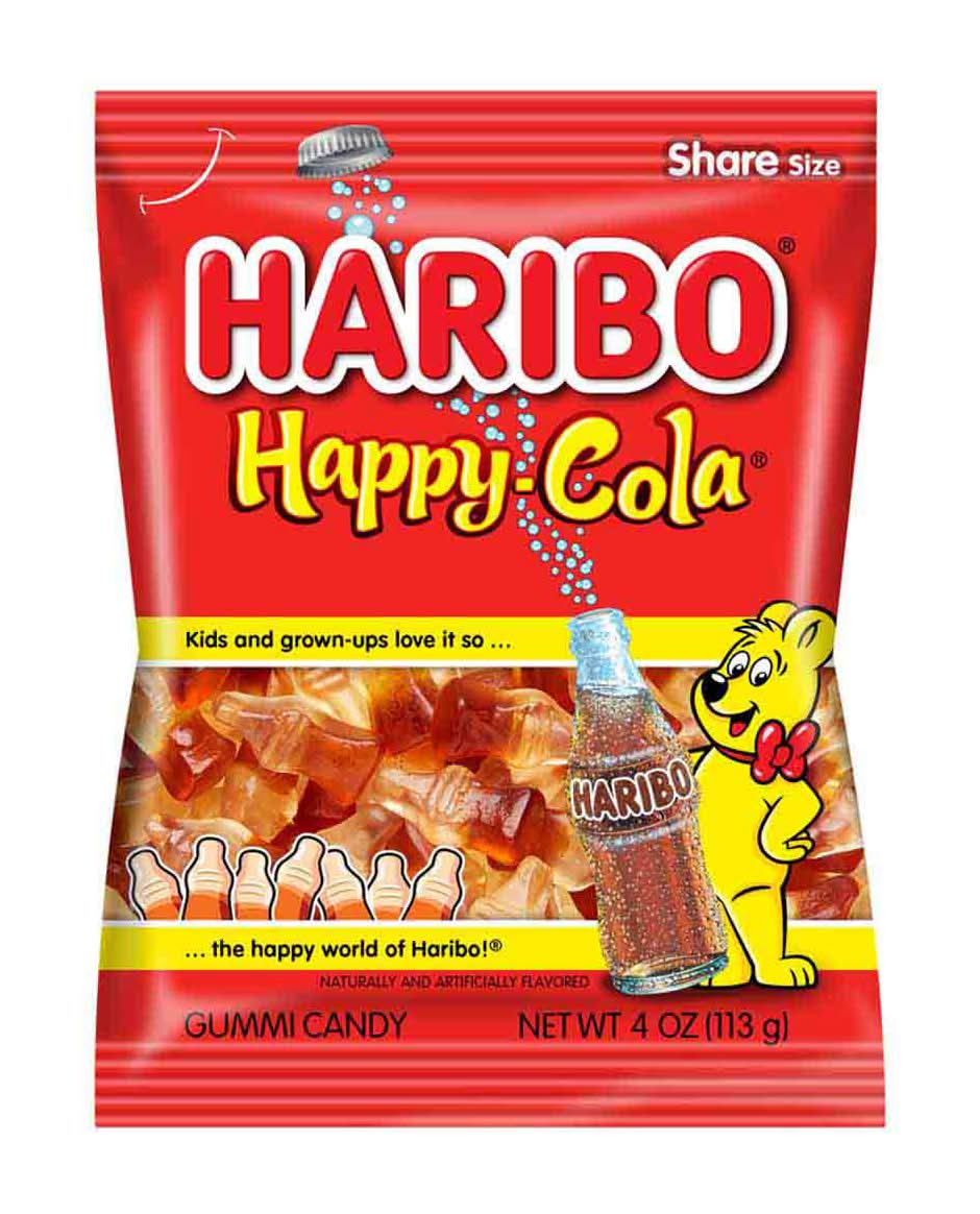 Haribo Happy-Cola Gummi Candy Share Size 4 Oz
