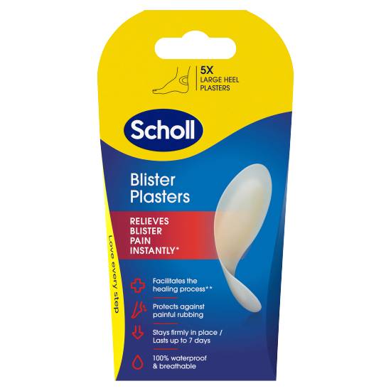 Scholl L, Heel Blister Plasters (5 pack)