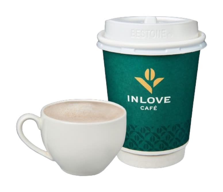 【inLove Cafe】熱卡布奇諾12oz <1Cup杯 x 1 x 1Cup杯>
