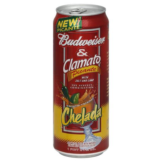 Budweiser Chelada Picante With Clamato (25oz can)