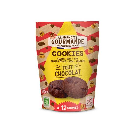 Cookies tout choco 150g - LA MARMOTTE GOURMANDE - BIO
