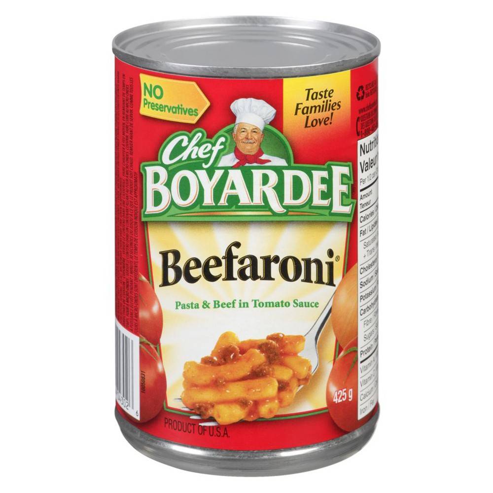 Chef Boyardee Beefaroni Pasta and Beef in Tomato Sauce (425 g)