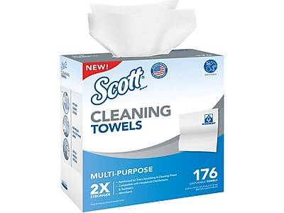 Scott Paper Cleaning Wipers (8.34 inch x 12.5 inch/white)