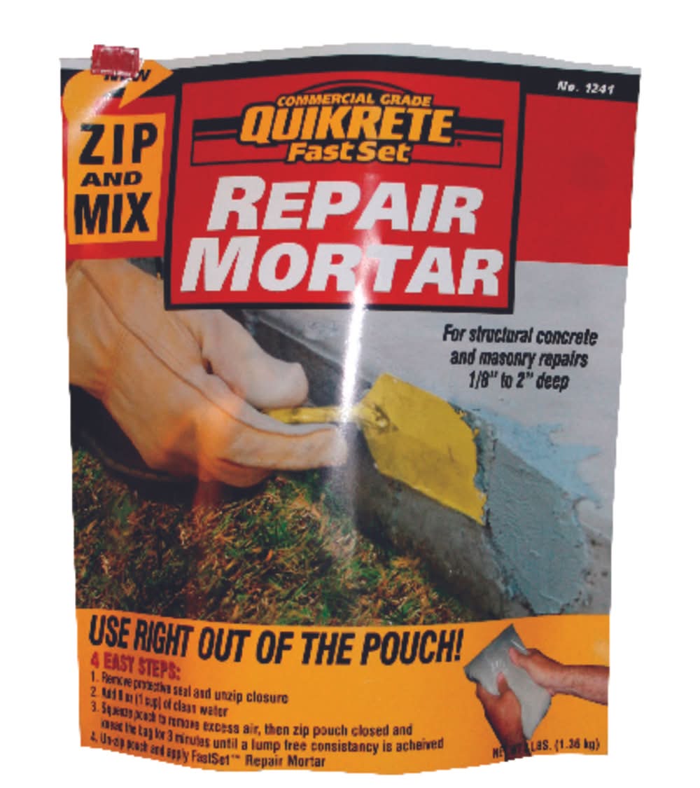 Quikrete Fast Set Repair Mortar 3 Lb Gray