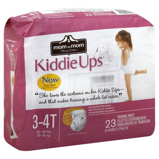 Signature Care Kiddie Ups Girl Diapers Size 3t-4t (32-40 lbs) (23 pants)
