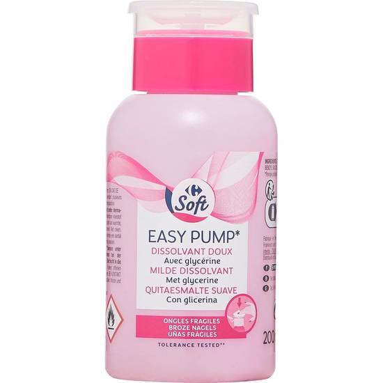 Carrefour Soft - Dissolvant doux easy pump (200ml)