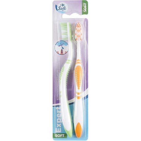 Carrefour Soft - Brosses à dents expert souple