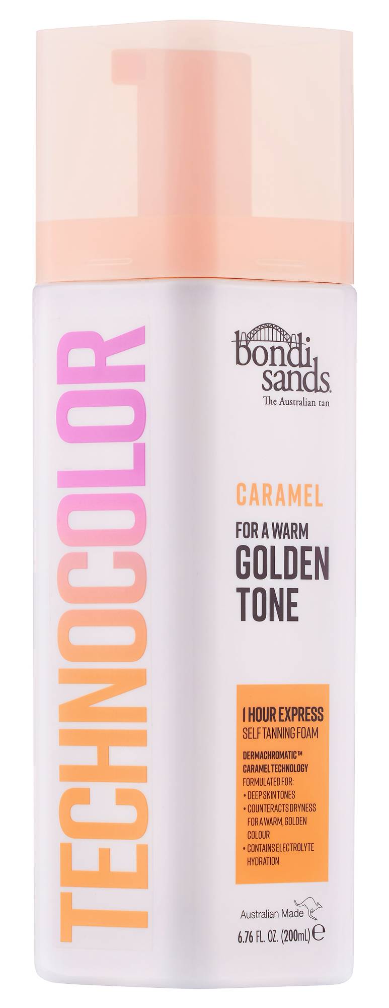 Bondi Sands Technocolor 1 Hour Express Self Tanning Foam, Caramel (6.76 fl oz)
