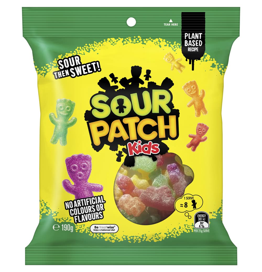 Sour Patch Kids Gummy Candy, Assorted (190g)