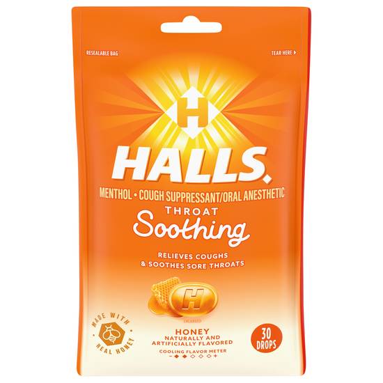 Halls Soothe Honey Cough Drops