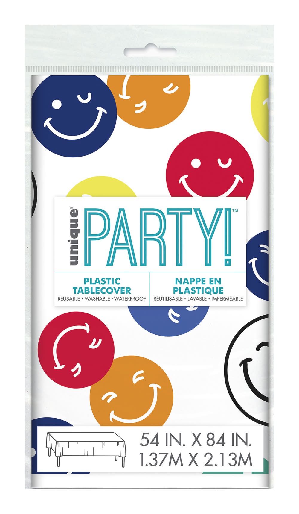 Happy Face Table Cover 4.5ft x 7ft