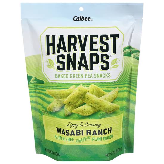 Harvest Snaps Wasabi Ranch Green Pea Snack Crisps