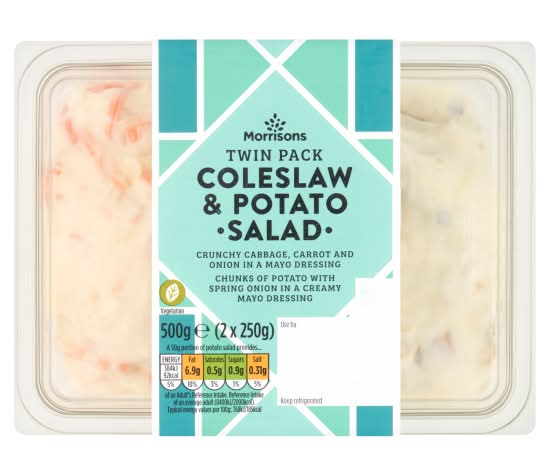 Morrisons Coleslaw & Potato Salad Twin pack (2 pack)