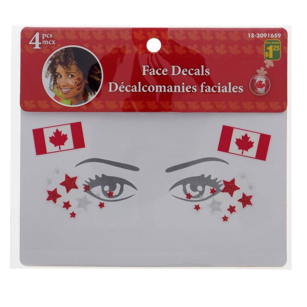 Canada Day Face Decal