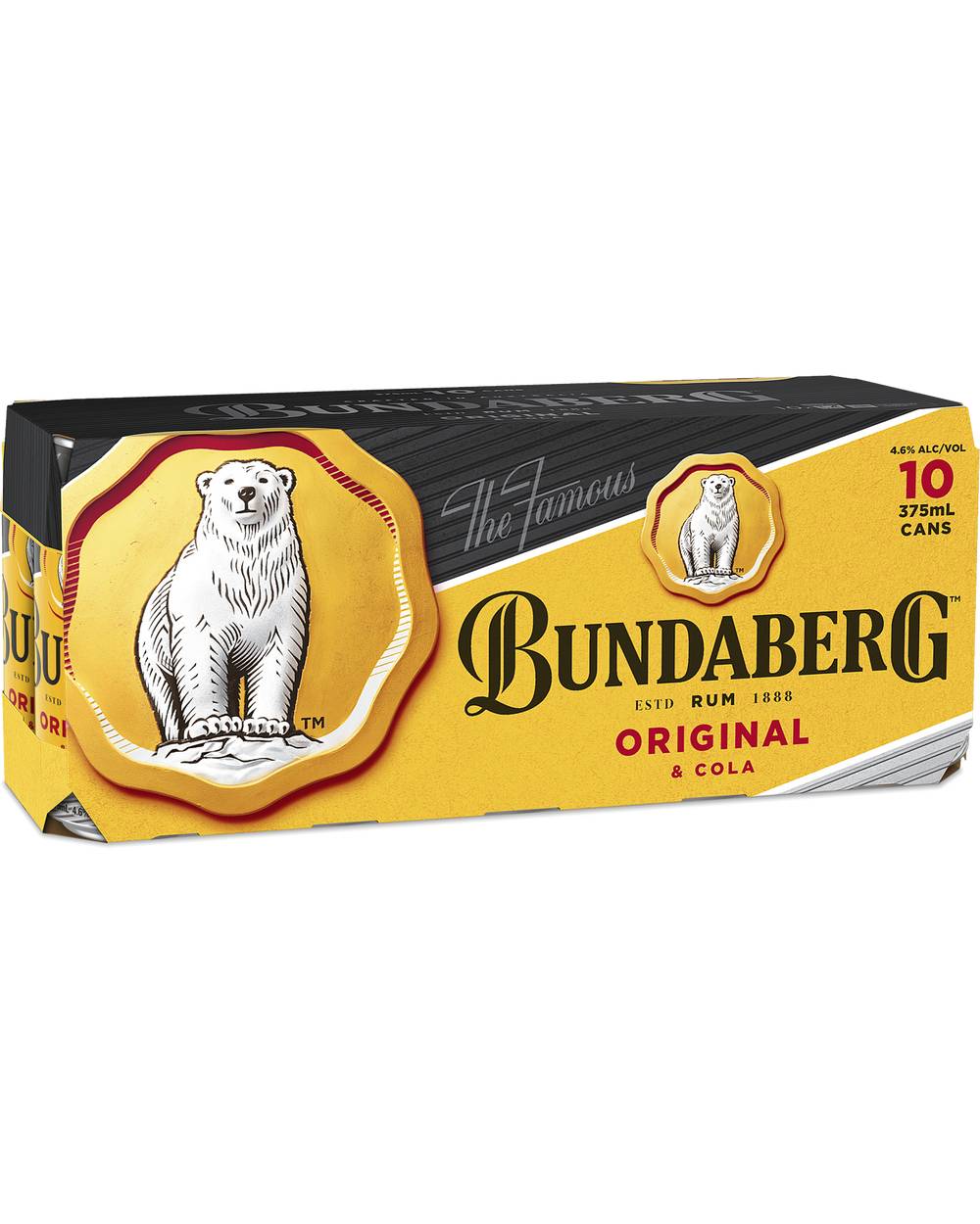 Bundaberg Rum & Cola Can 10x375ml