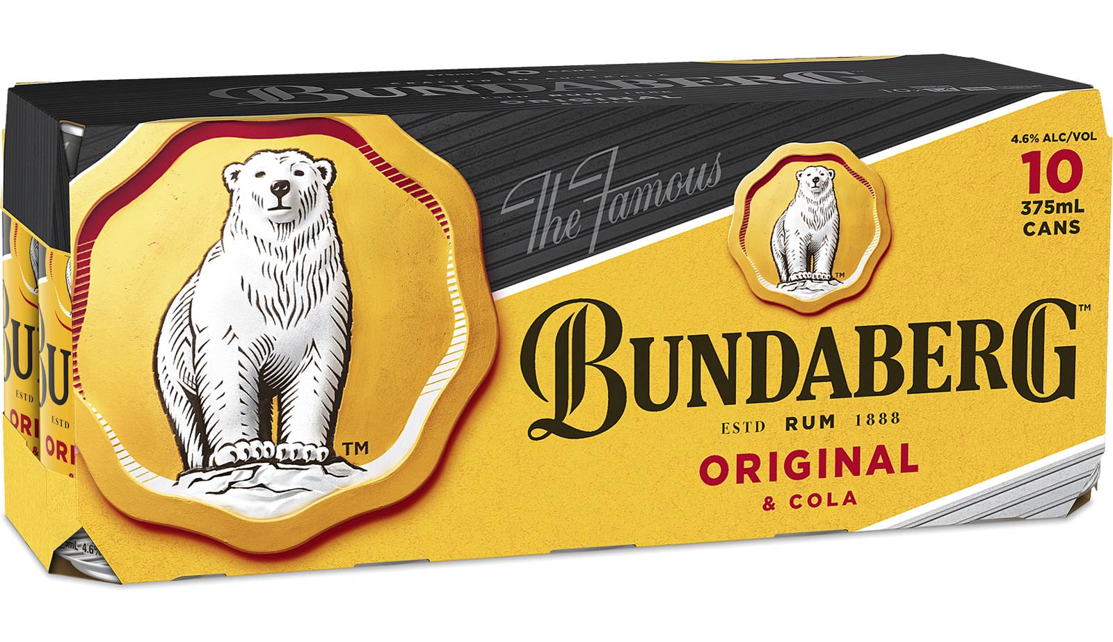 Bundaberg Rum & Cola Can 10x375ml