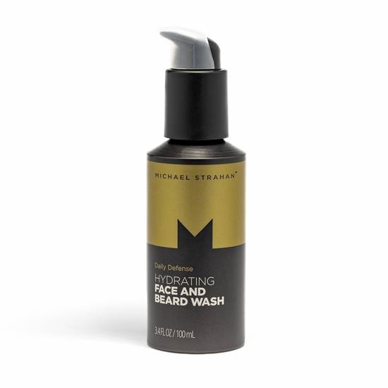 Michael Strahan Daily Defense Hydrating Face and Beard Wash, 3.4 Fl. Oz.