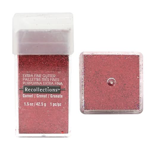 Recollections Extra Fine Glitter, Garnet (1.5 oz)