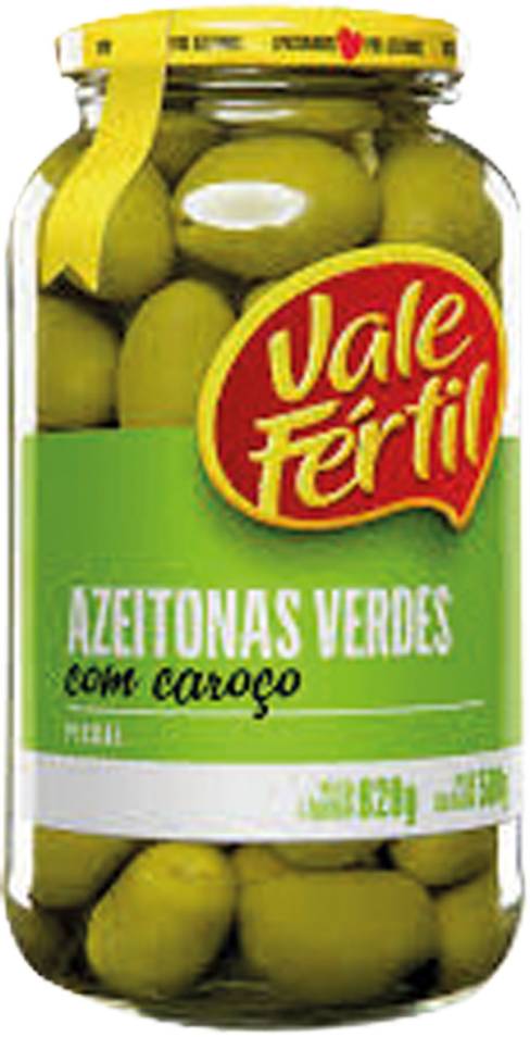 Vale fértil azeitona verde com caroço (820 g)