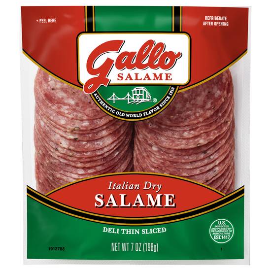 Gallo Deli Thin Sliced Italian Dry Salame