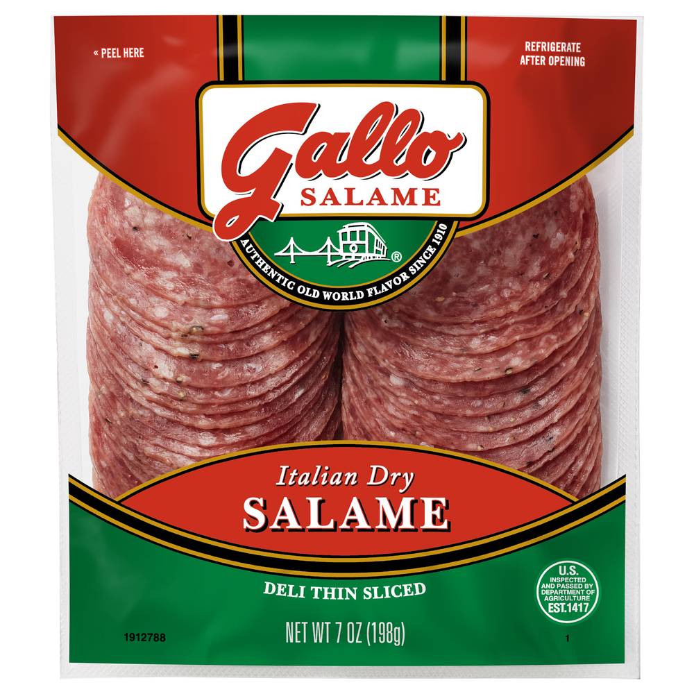 Gallo Deli Thin Sliced Italian Dry Salame (7 oz)