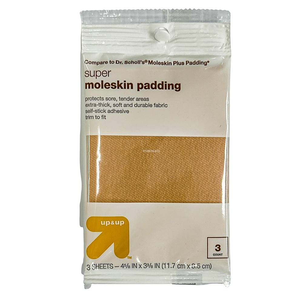 Super Moleskin Padding Sheets 3ct - up & up™