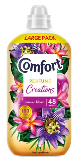 Comfort Passion Bloom, Creations Fabric Conditioner 48 Washes (1.44L)